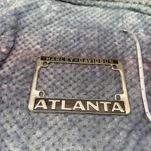 Harley-Davidson Silver-Tone ATLANTA License Plate Frame